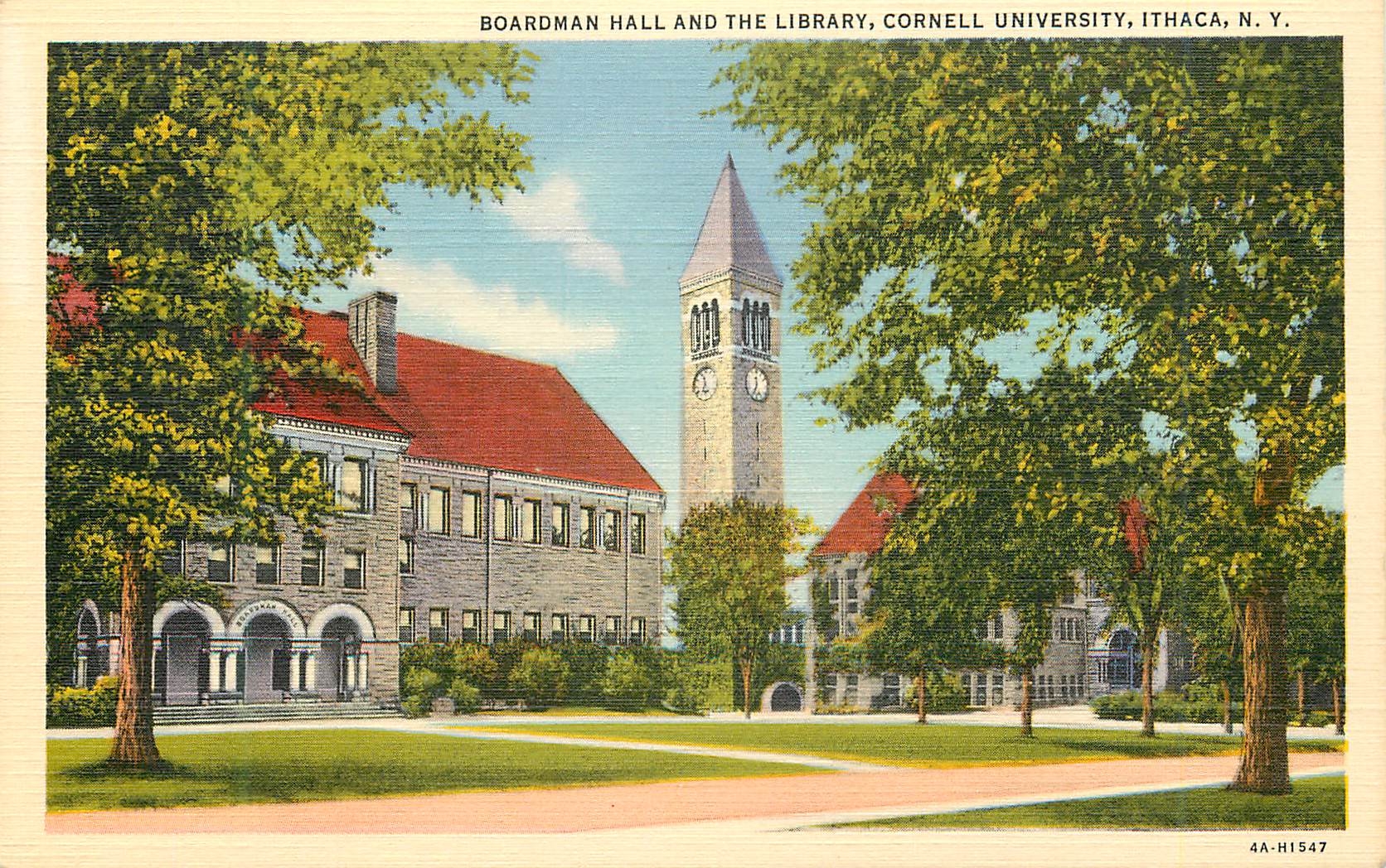 CPA Boardman Hall and The Library Cornell University Ithaca N Y