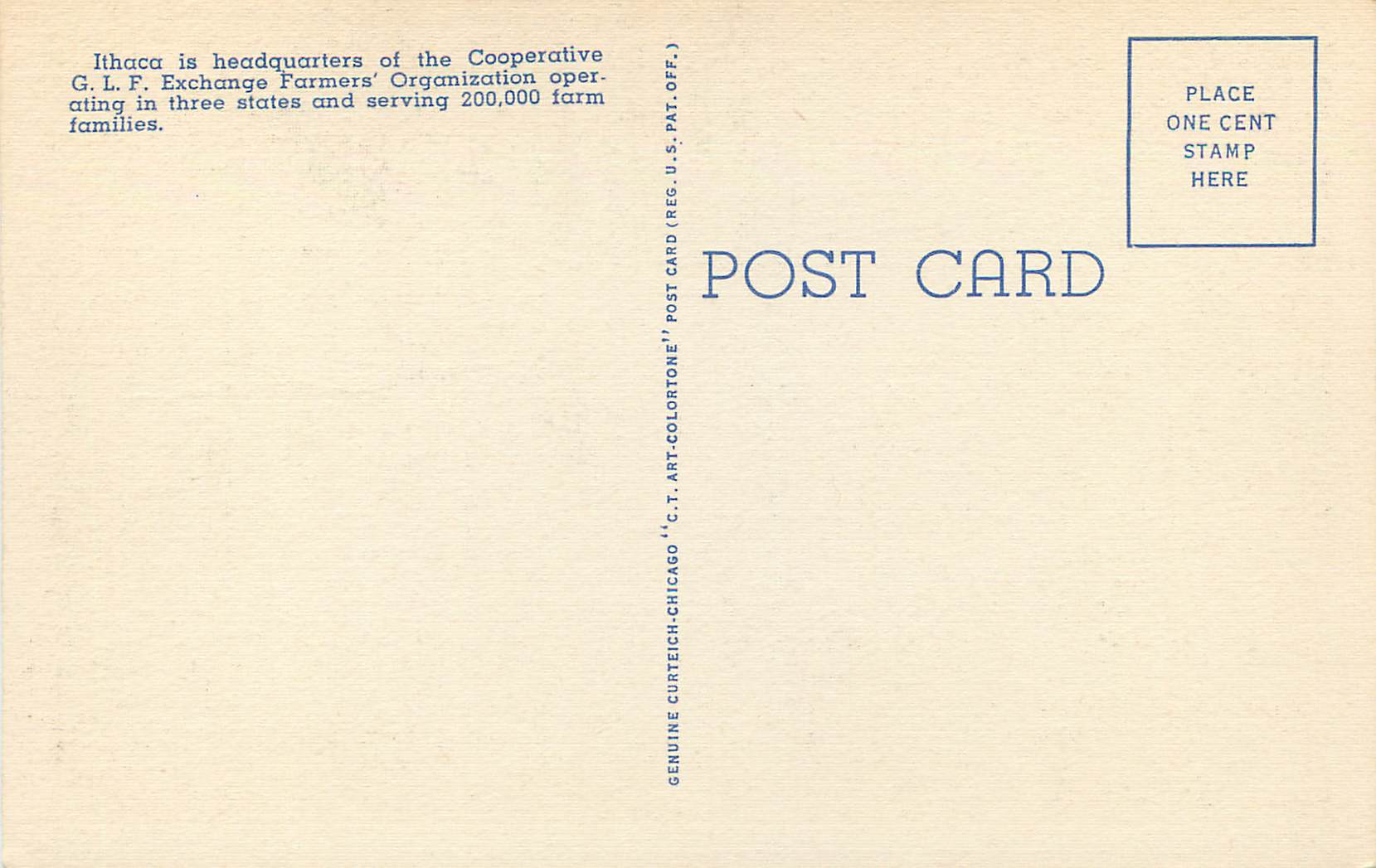 CPA Home of Cooperative GLF Exchange Ithaca — Back