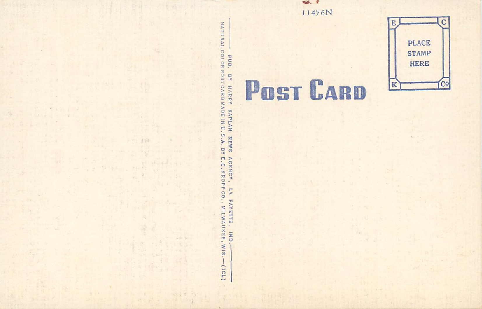 CPA Fowler Hotel La Fayette Ind — Back