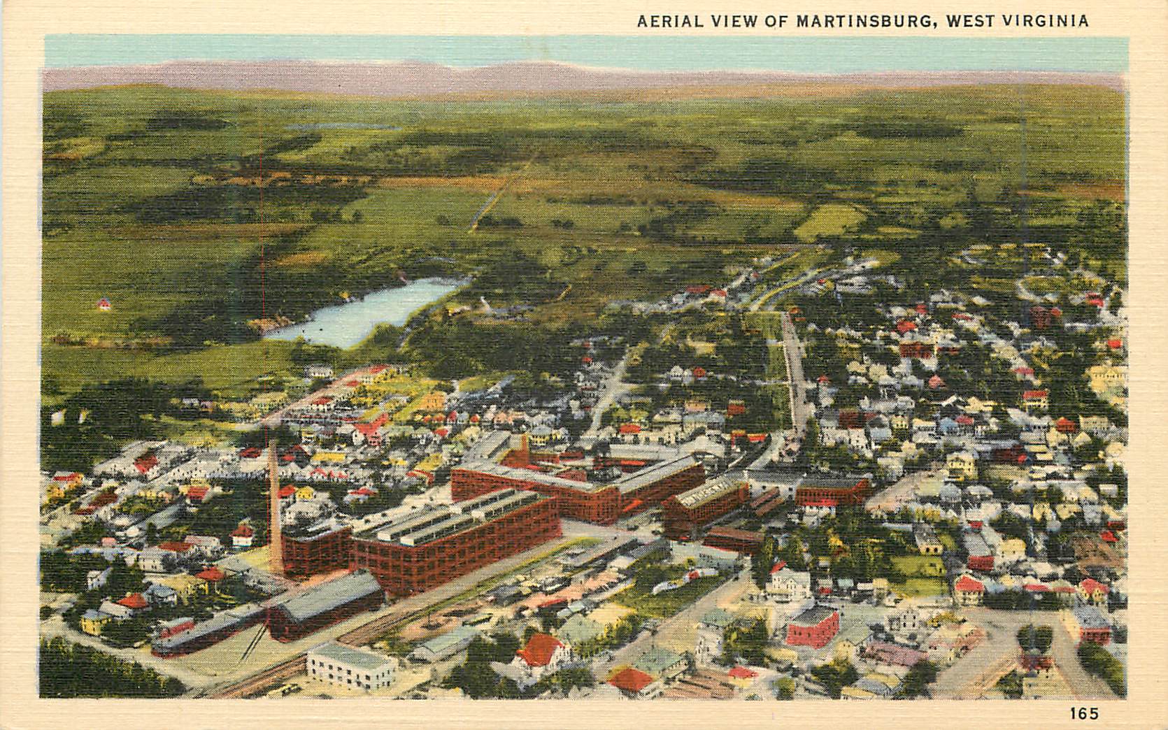 CPA West Virginia Aerial View of Martinsburg