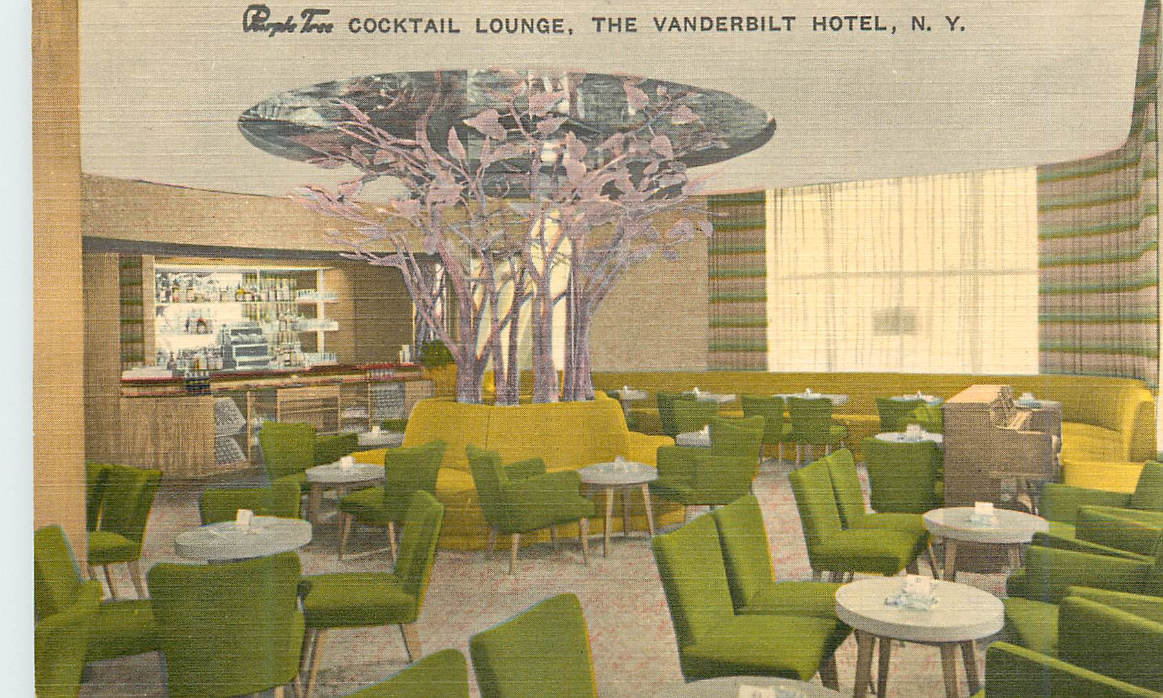 Purple Tree Cocktail Lounge — The Vanderbilt Hotel, N.Y.