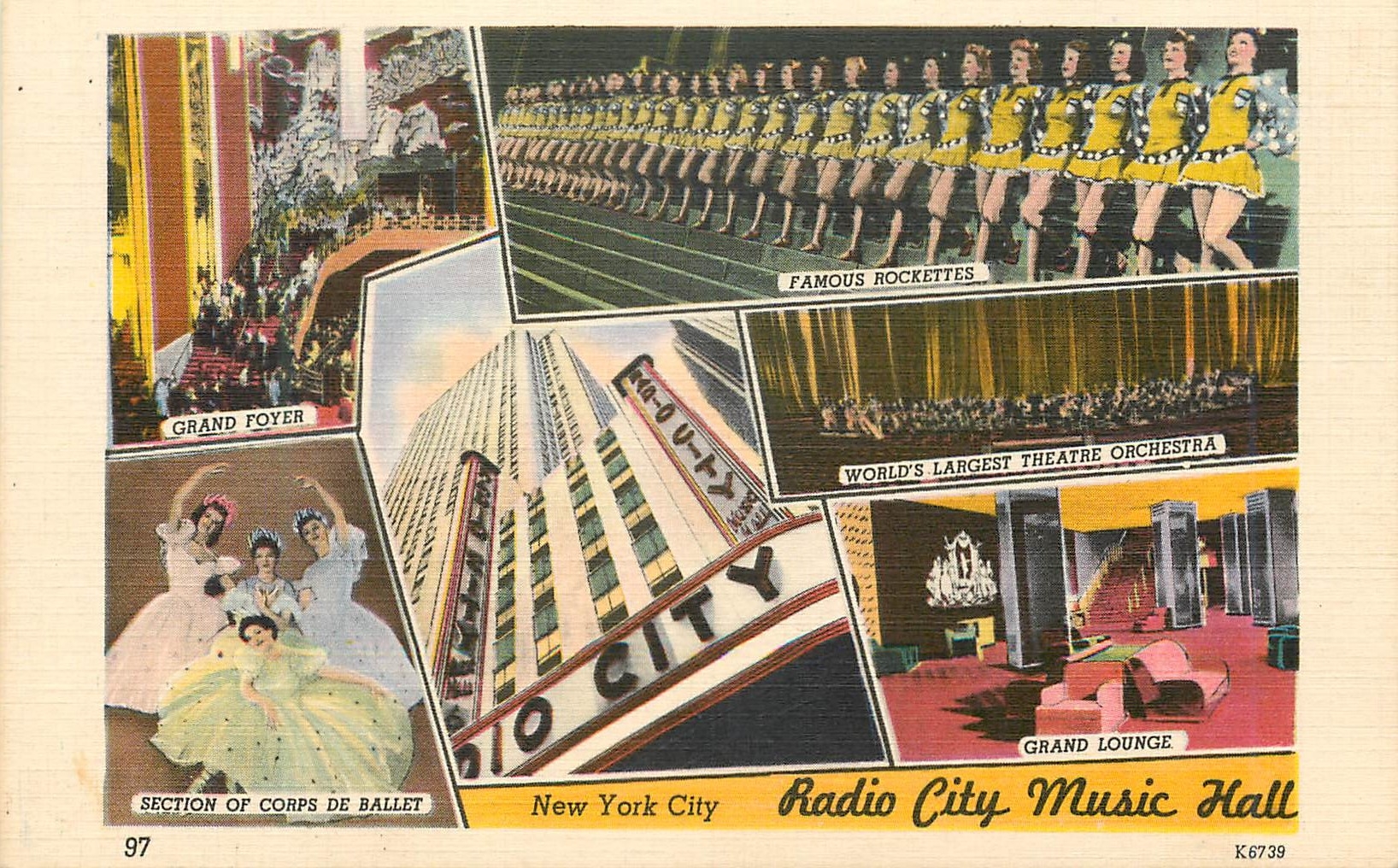 Radio City Music Hall — New York City — Colourpicture Publication, Boston
