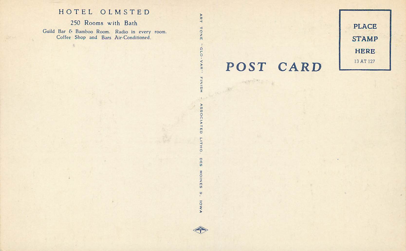 CPA Ohio Cleveland Hotel Olmsted — Back