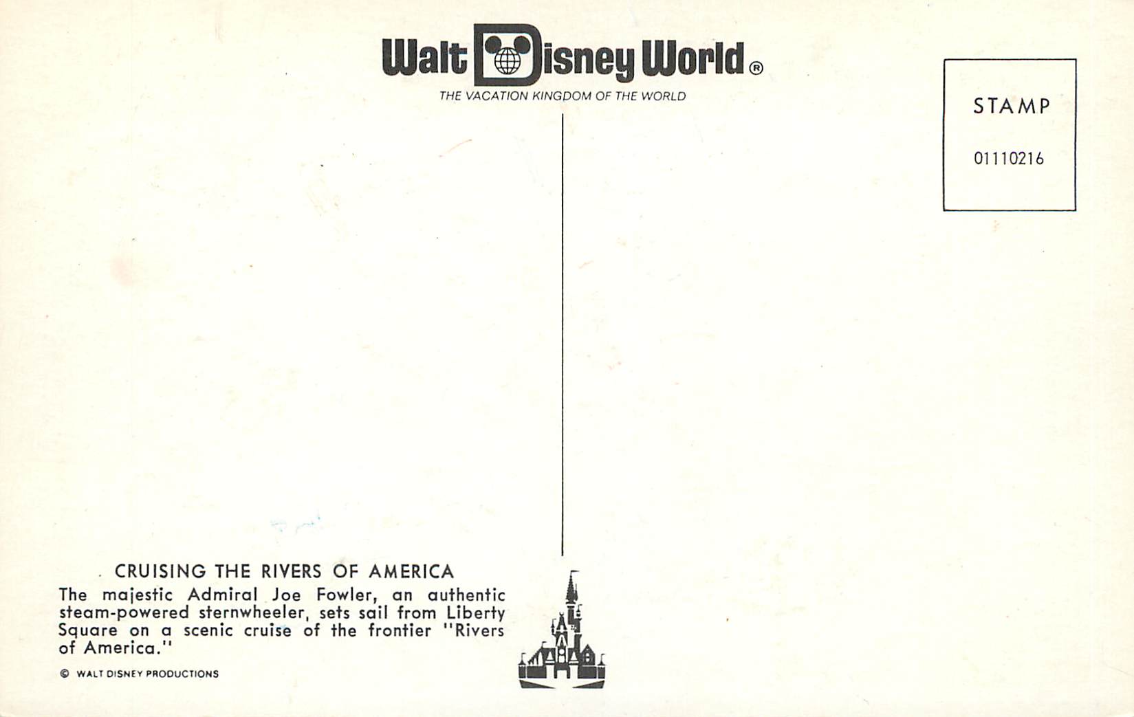 CPA Cruiing the rivers of america — Rückseite