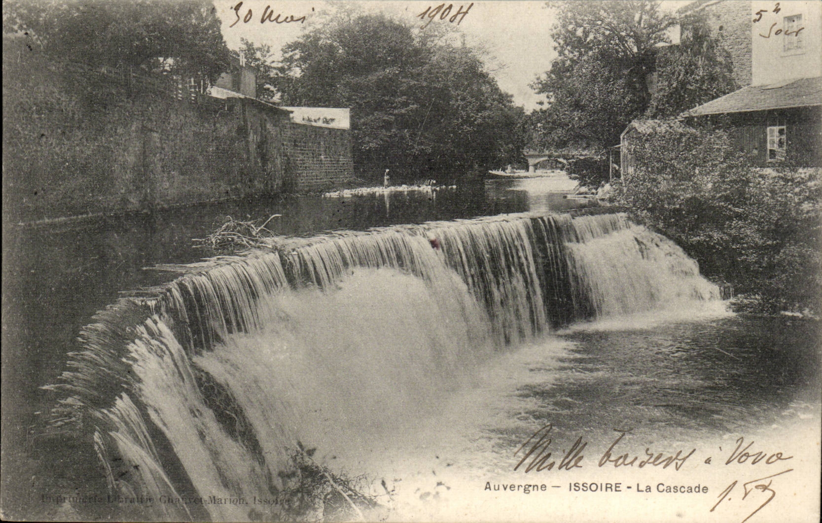Auvergne — ISSOIRE — La Cascade — Imprimerie Gauthier-Marion, Issoudun