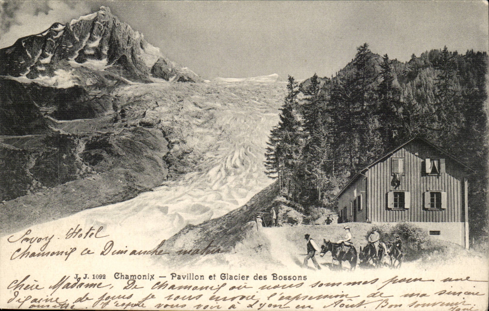 Chamonix — Pavillon et Glacier des Bossons — Julien Frères, Genève, n° 1092
