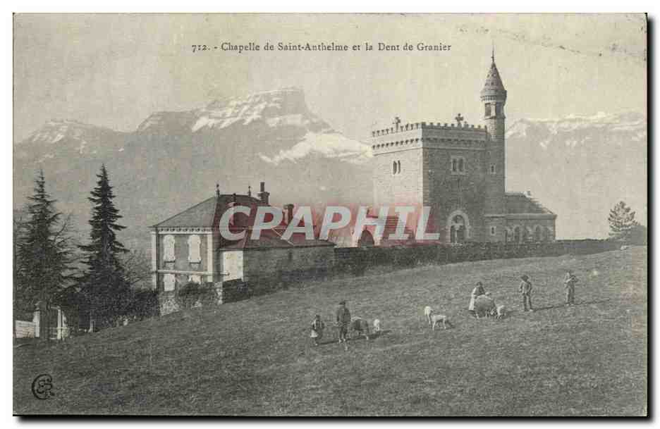 Chapelle de Saint-Anthelme et la Dent de Granier — 772 — Éditeur C. S. (C. S.)