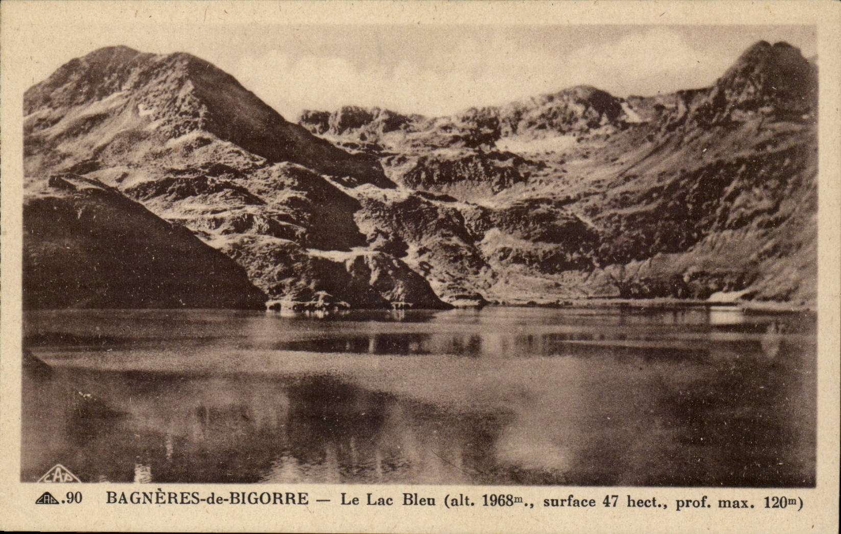 Bagnères-de-Bigorre — Le Lac Bleu (Höhe 1968m, Fläche 47 Hektar, Maximaltiefe 120m)