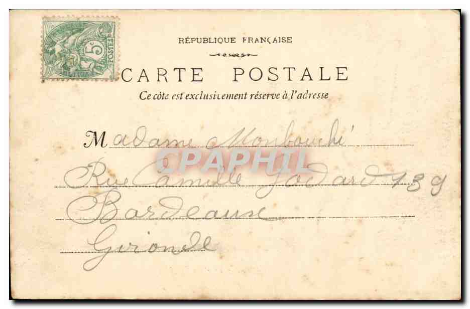 Marseille - La Cathédrale — Phototype E. Lacour, 19, rue Thalamann — n°24 — Verso