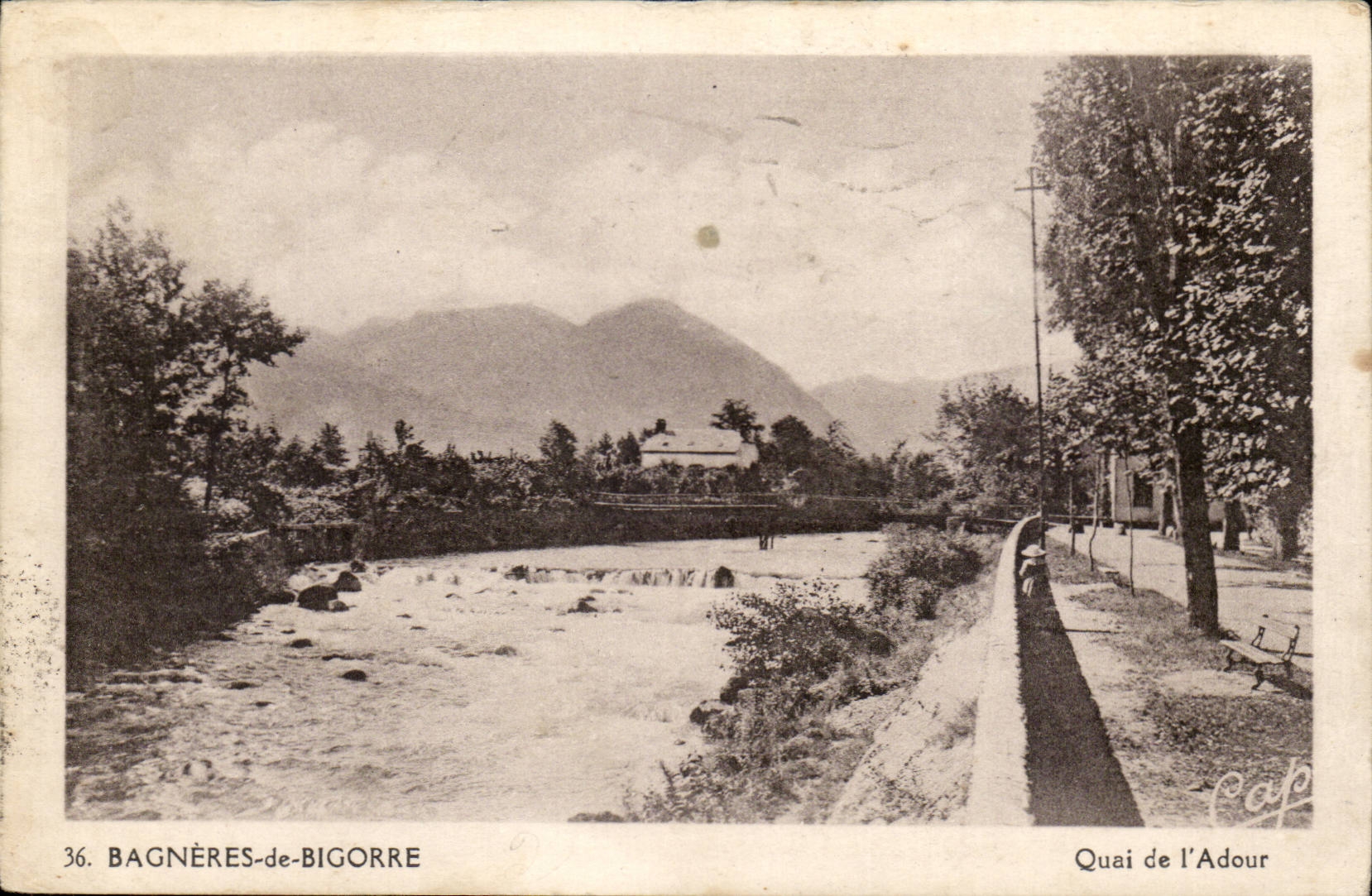 Bagnères-de-Bigorre — Quai de l'Adour — éditeur Cop