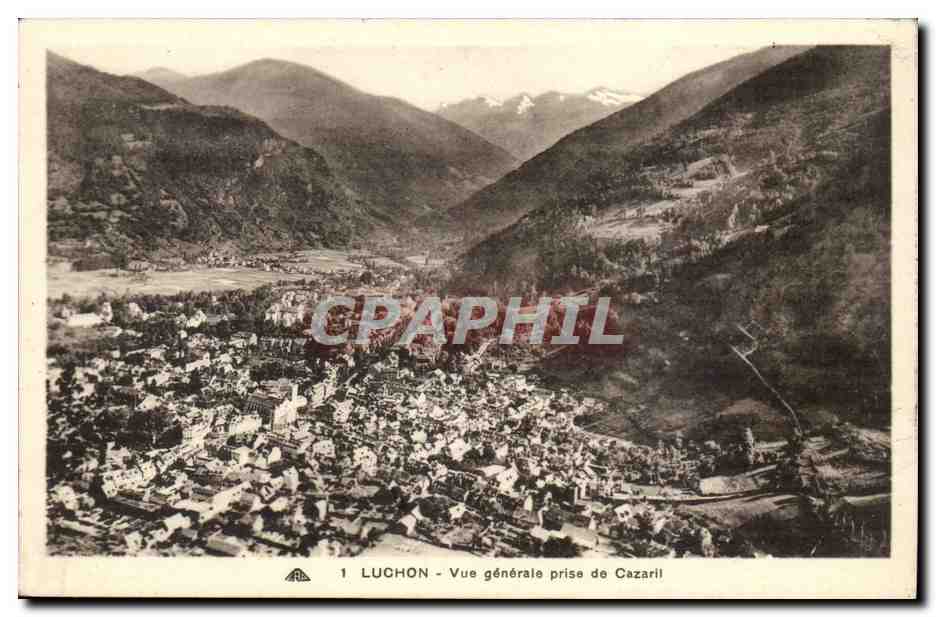 Luchon — Vue générale prise de Cazaril — Arts des Arts, Schiltigheim