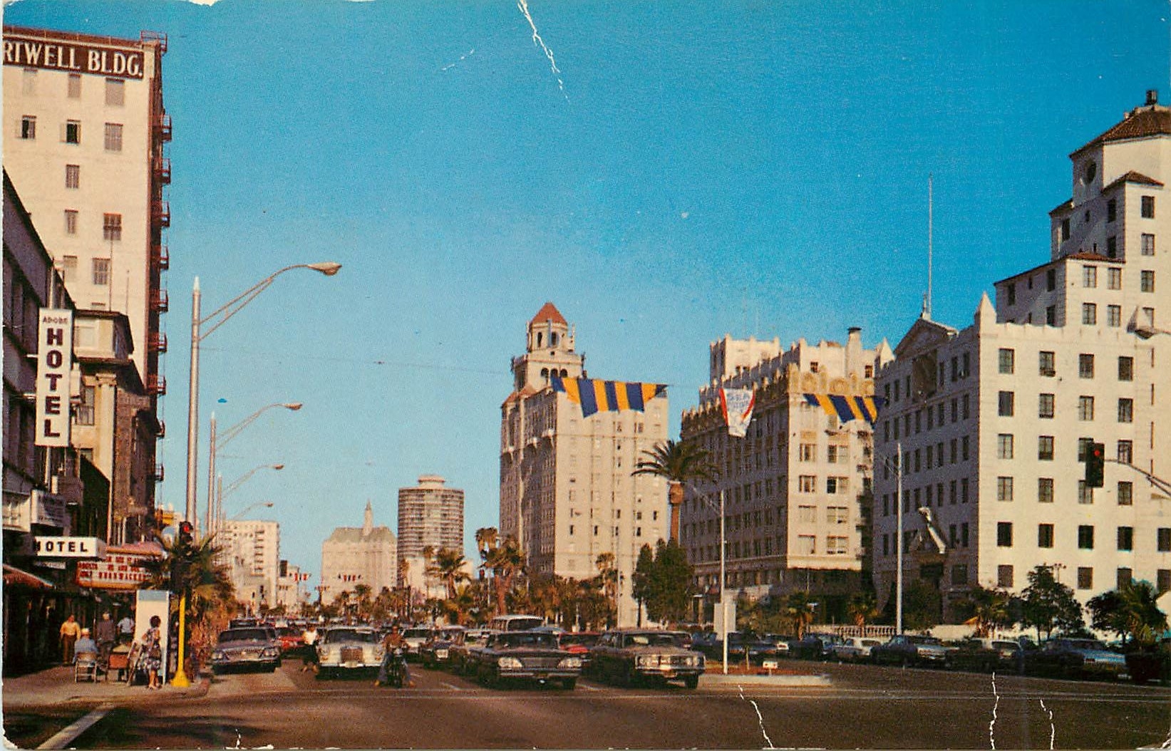 CPM Long Beach California Famed Ocean Boulevard