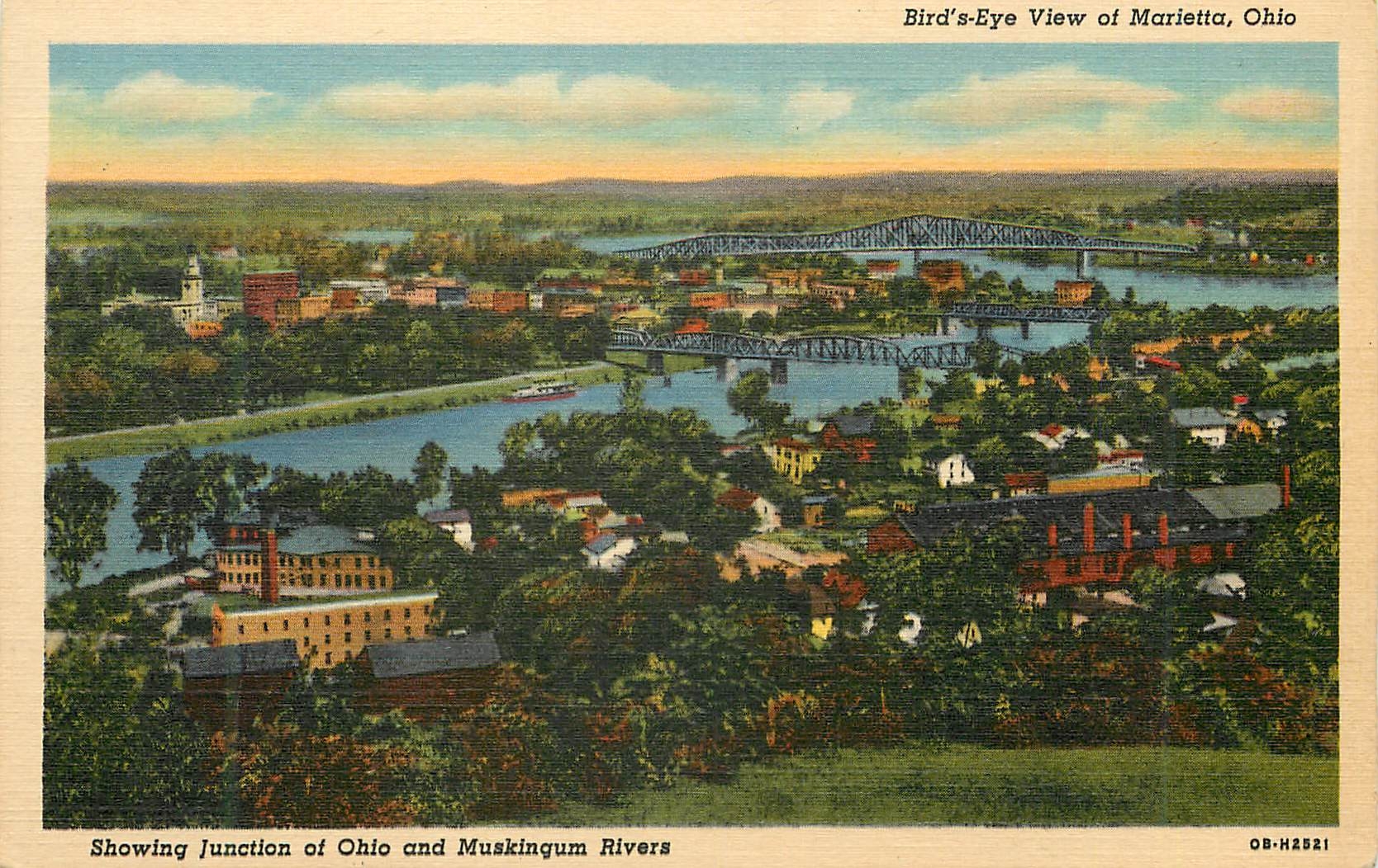 CPM Bird's Eye View of Marietta Ohio