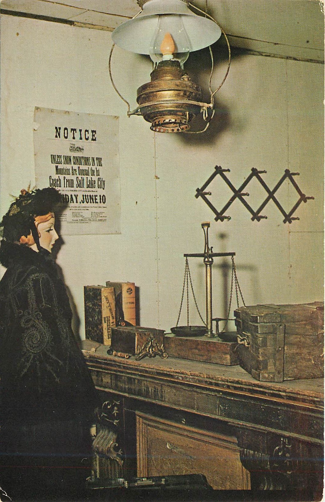 CPM Virginia City Montana Assay Office and gold scales in the 1860's