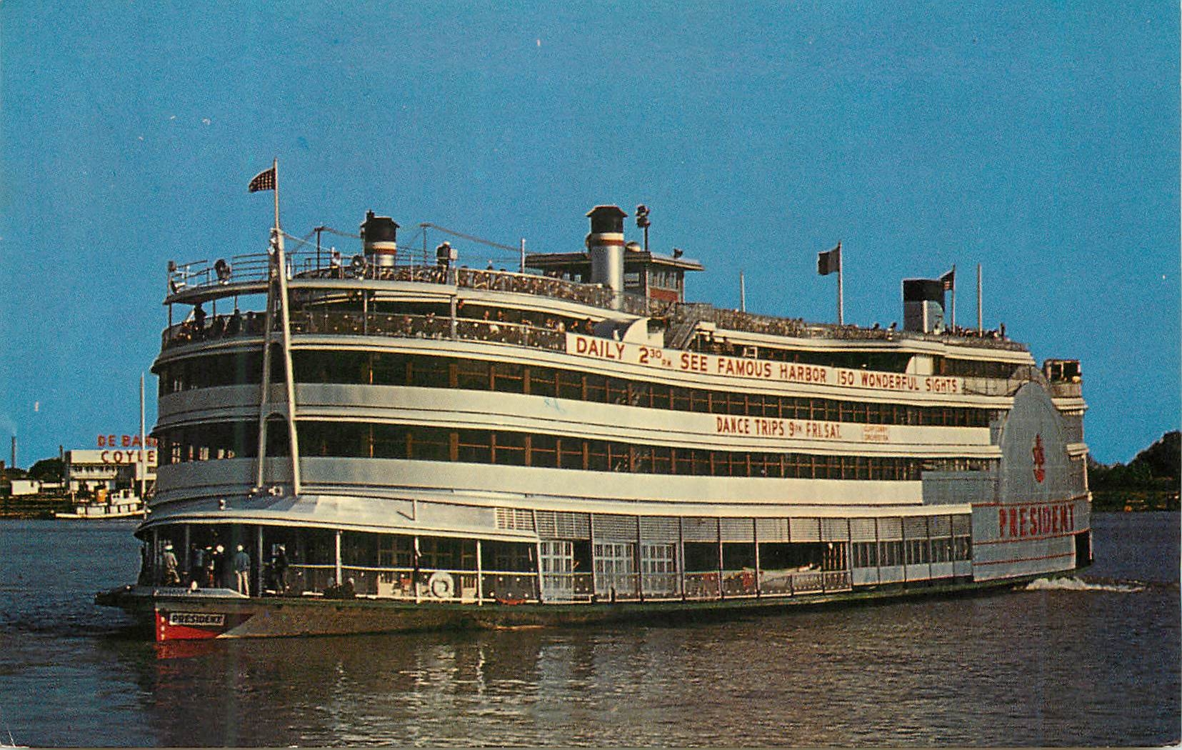 CPM New Orleans S S President Bateau