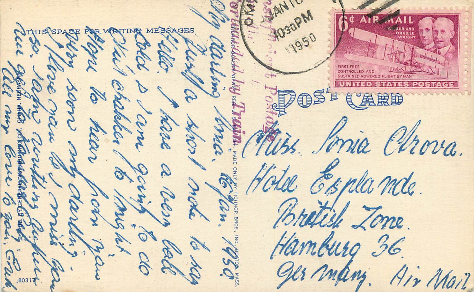 CPA Omaha Union Station By Night Omaha Nebraska — Back