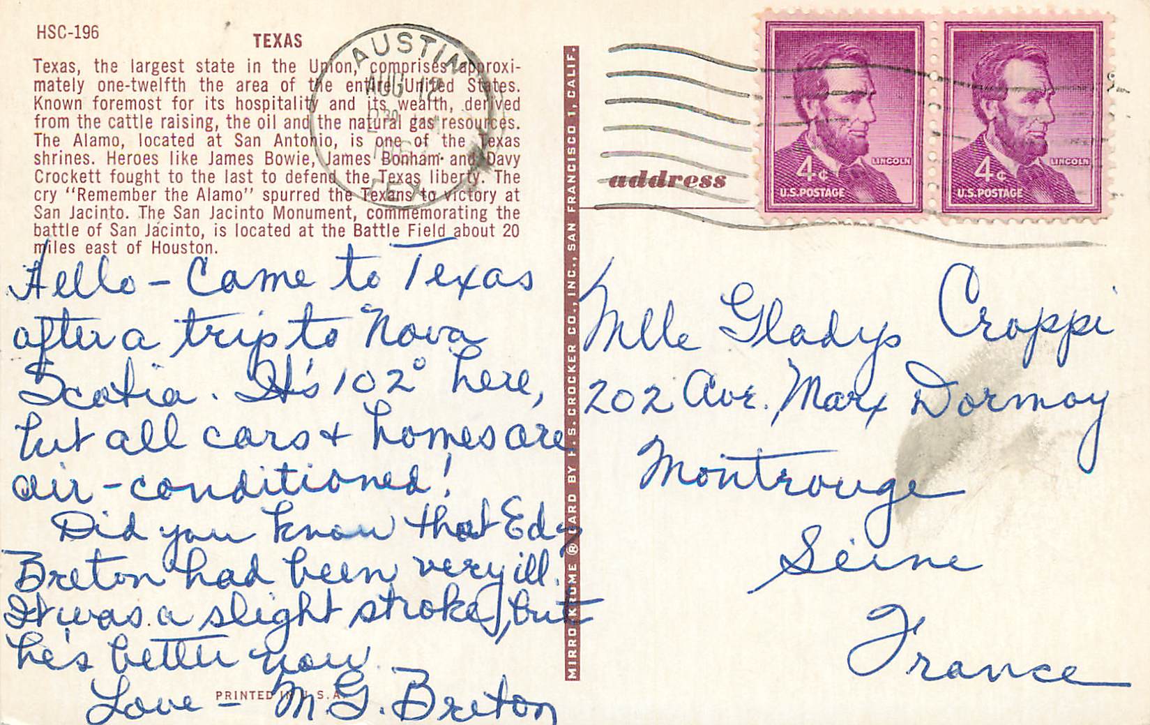 CPM Texas — Rückseite