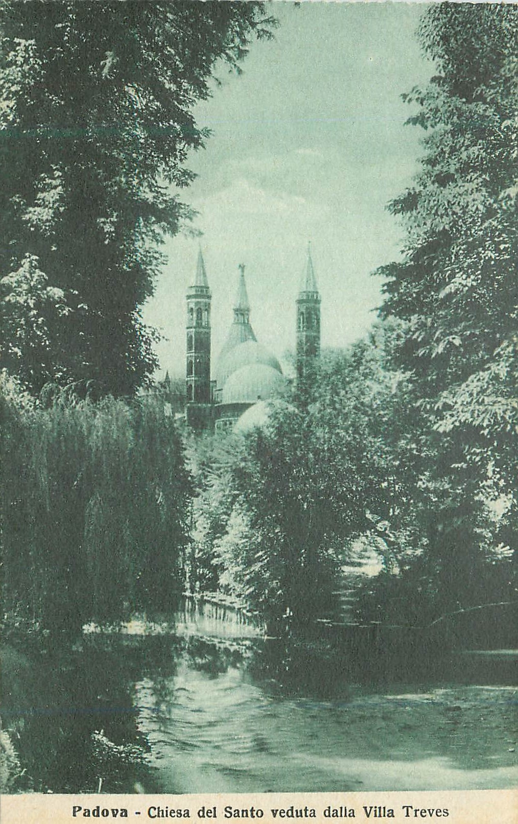 CPA Padova Chiesa del Santo veduta dalla Villa Treves