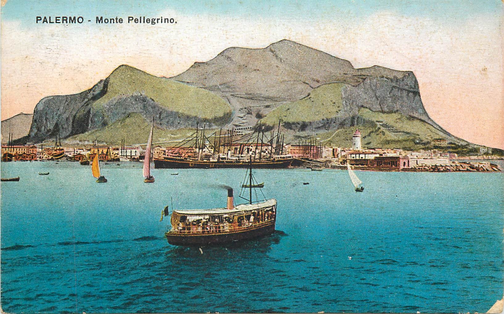 CPA Palermo Monte Pellegrino Bateau