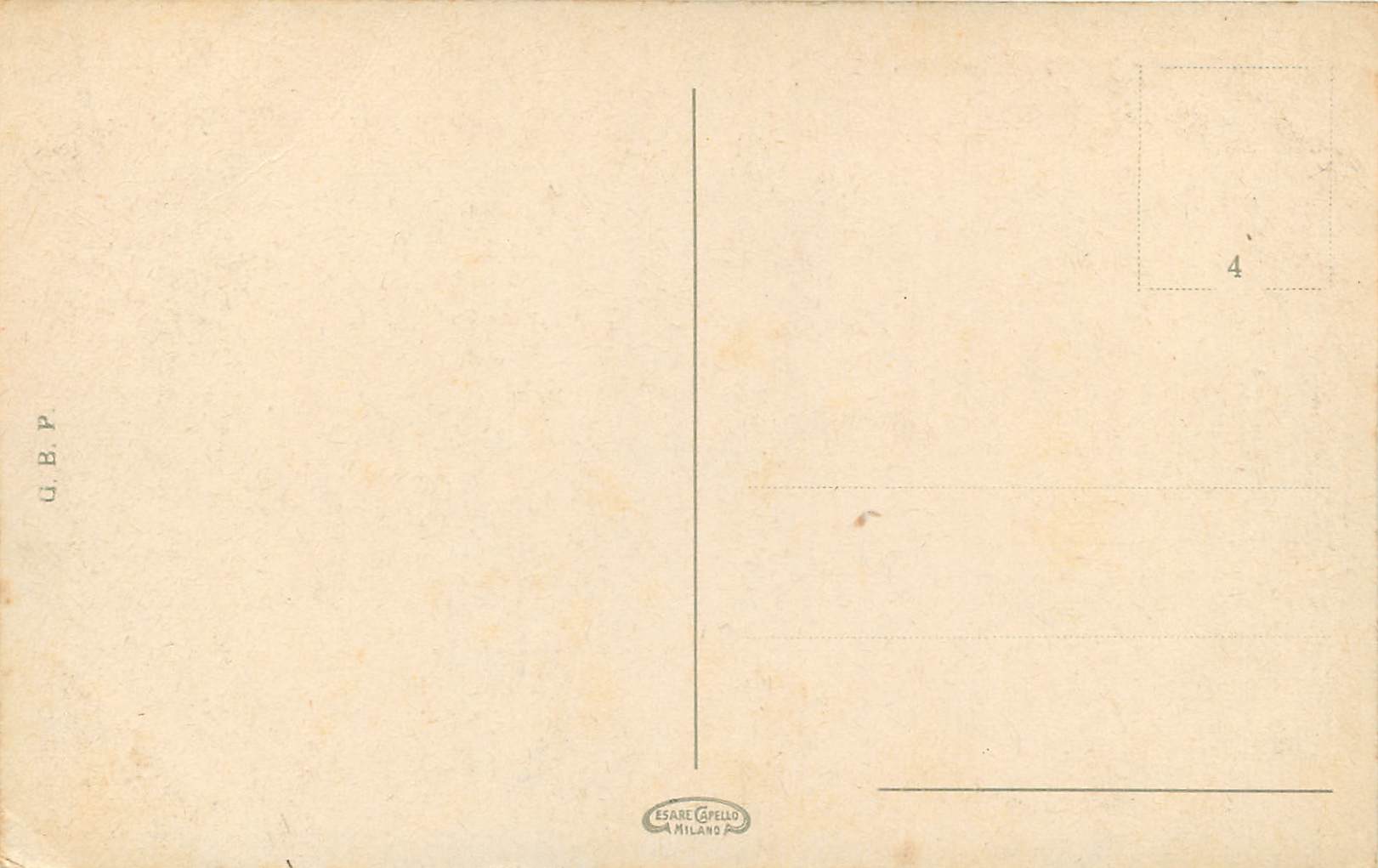 CPA Palermo Monte Pellegrino Bateau — Rückseite