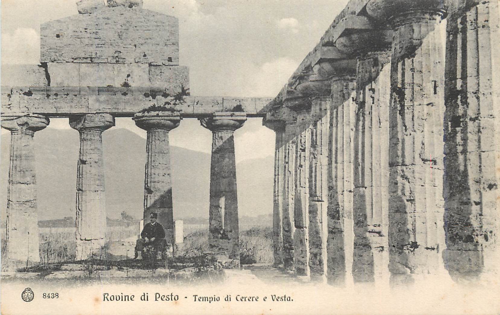 CPA Pesto  Rovine di Pesto Tempio di Cerere e Vesta