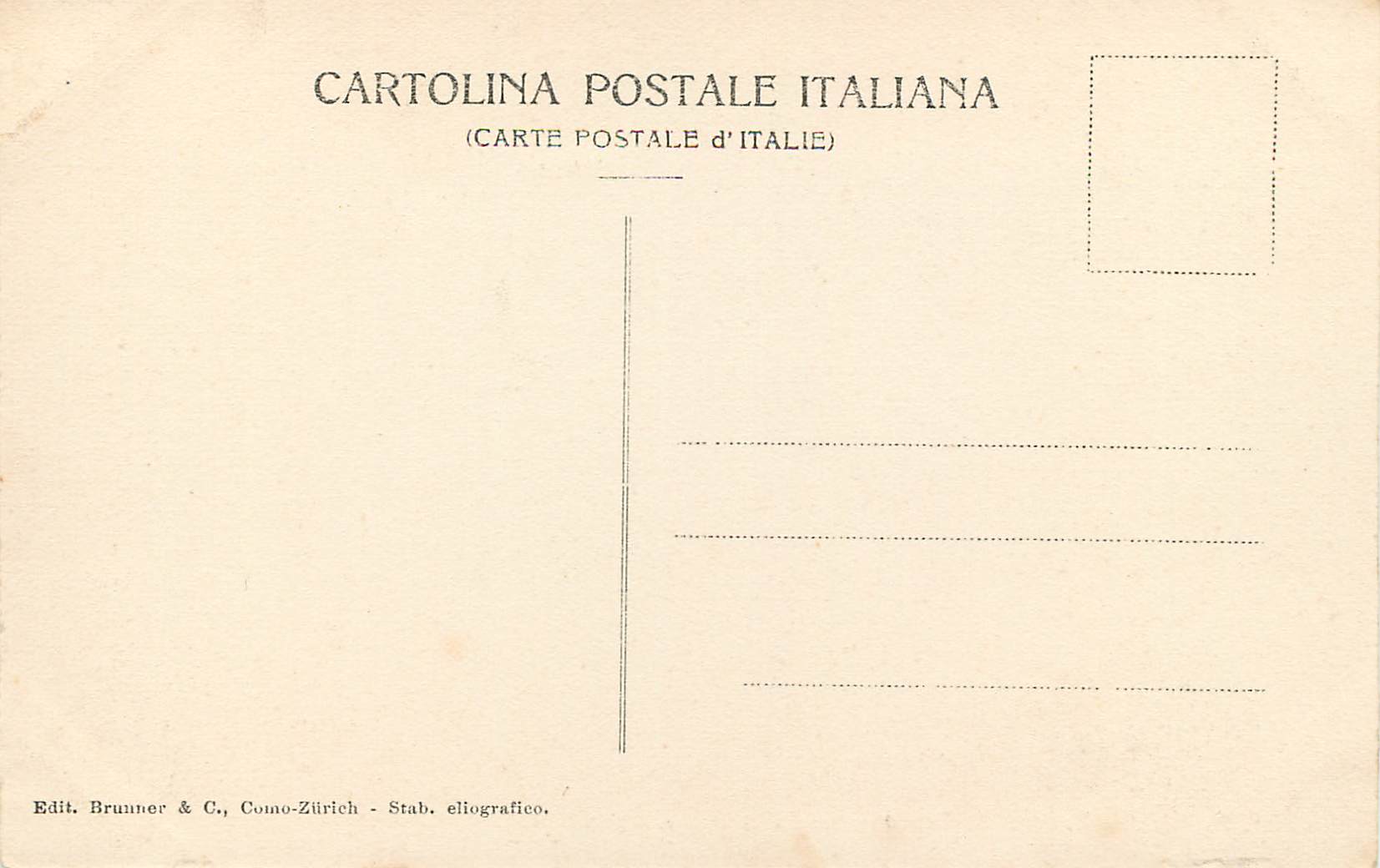 CPA Pesto  Rovine di Pesto Tempio di Cerere e Vesta — Rückseite