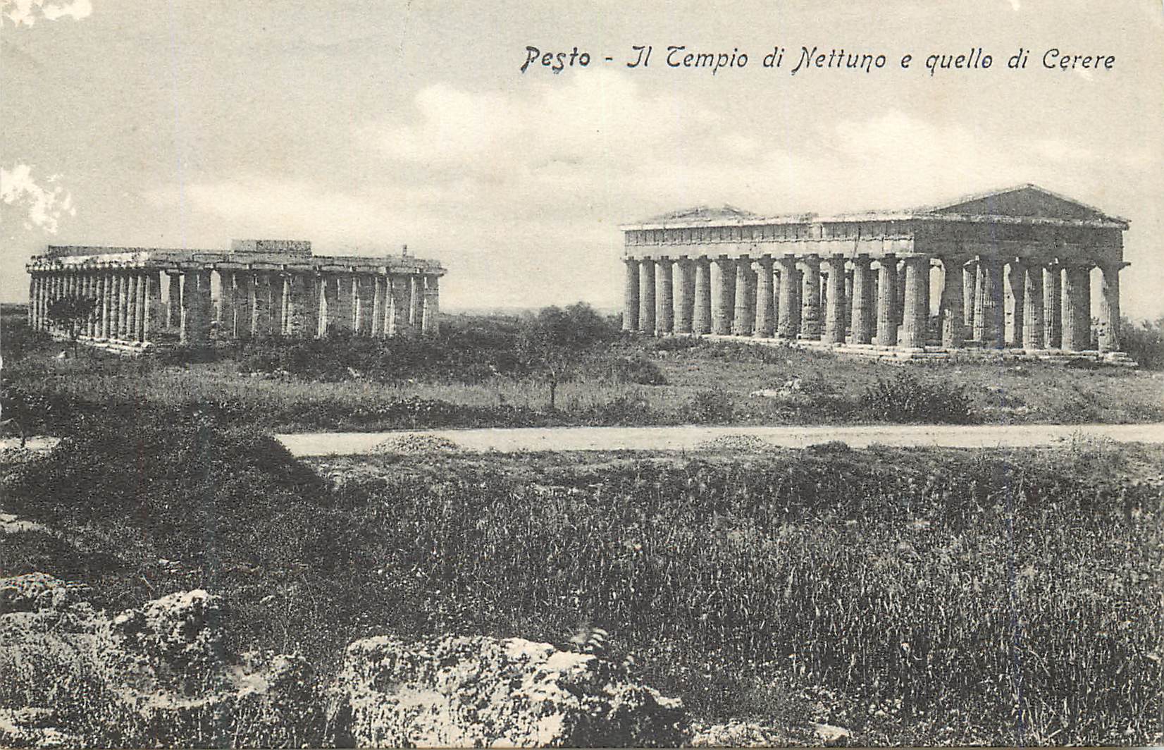 CPA Pesto Il tempio di Nettuno e quelle di Cerere