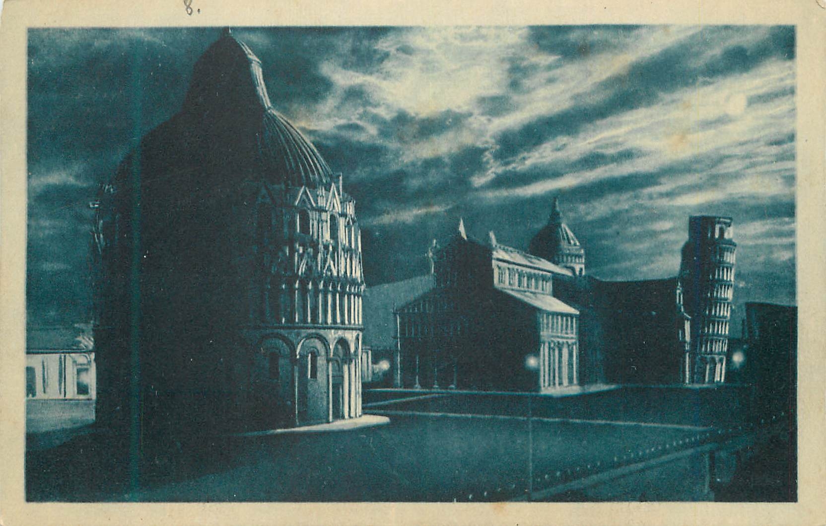 CPA Pisa Piazza del Duomo (notturno)