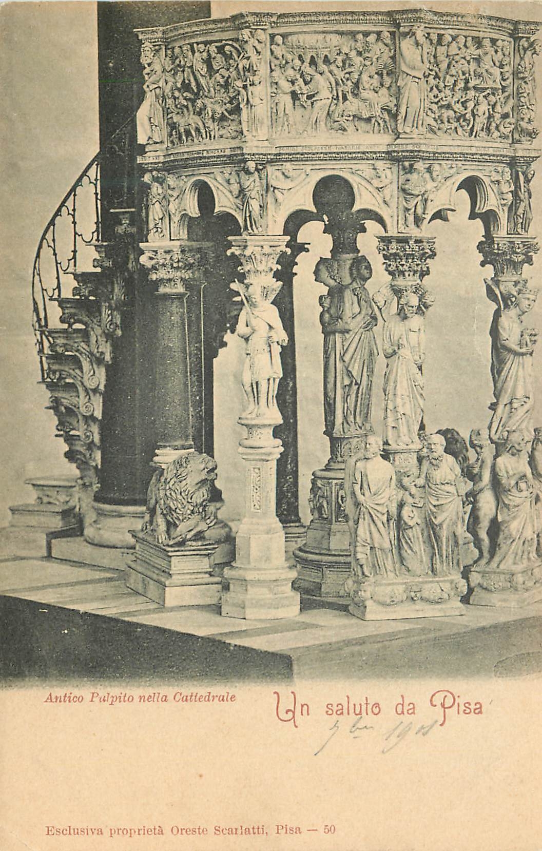 CPA Pisa Antico Palpito nelle Cattedrale