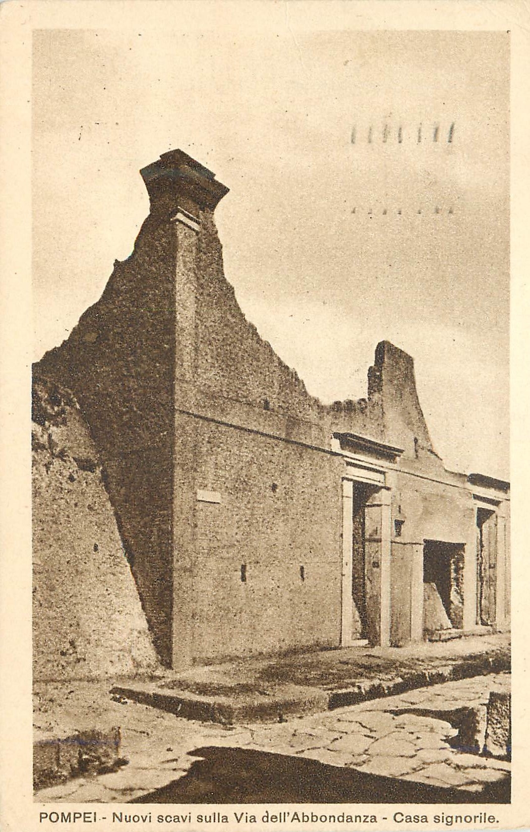 CPA Pompei Nuovi scavi sulla Via dell'Abbondanza Casa signorile