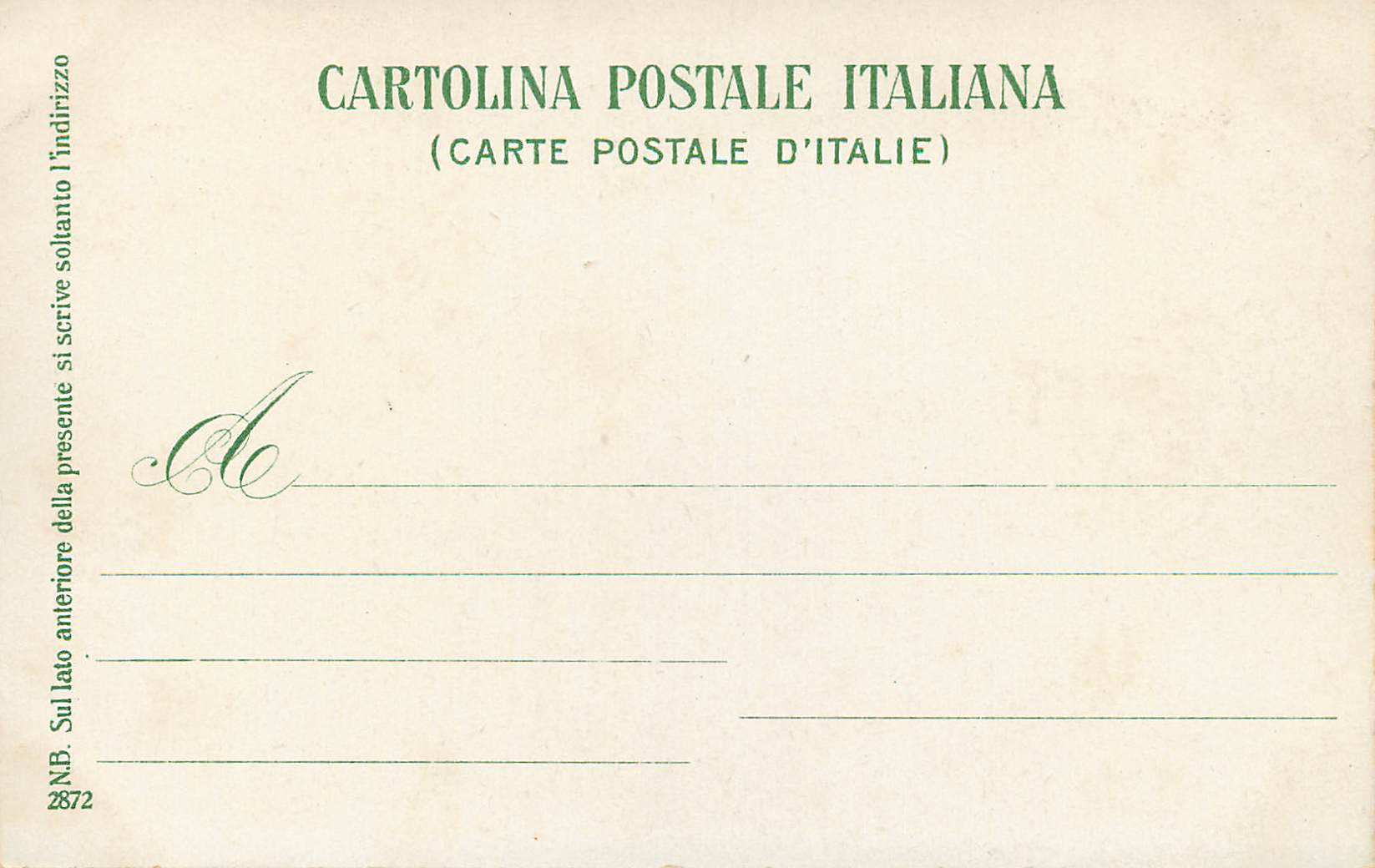 CPA Pompei Strada dell'Abbondanza e fontana — Rückseite