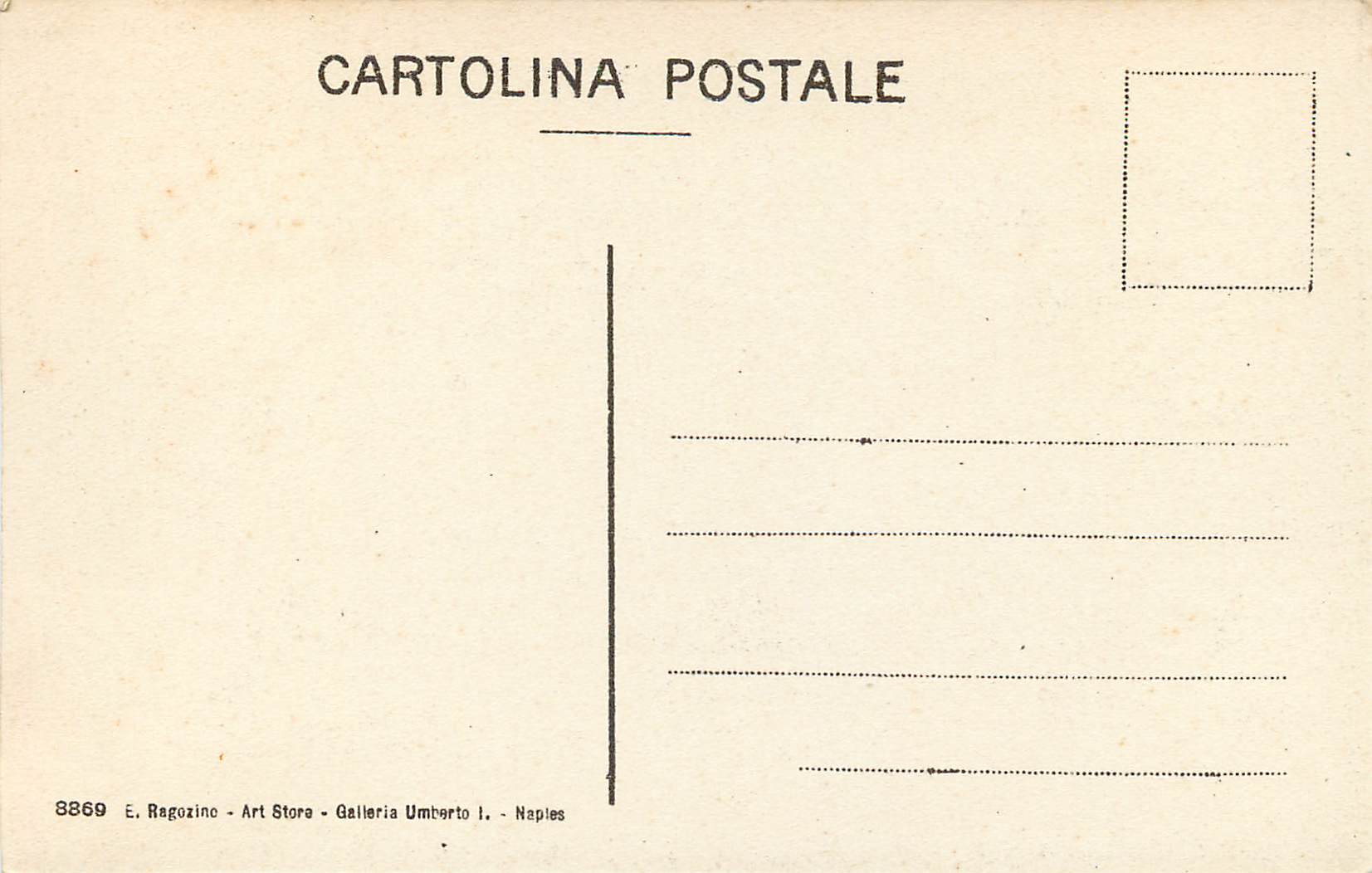 CPA Pozzuoli La Solfatara (nuova bocca) — Rückseite
