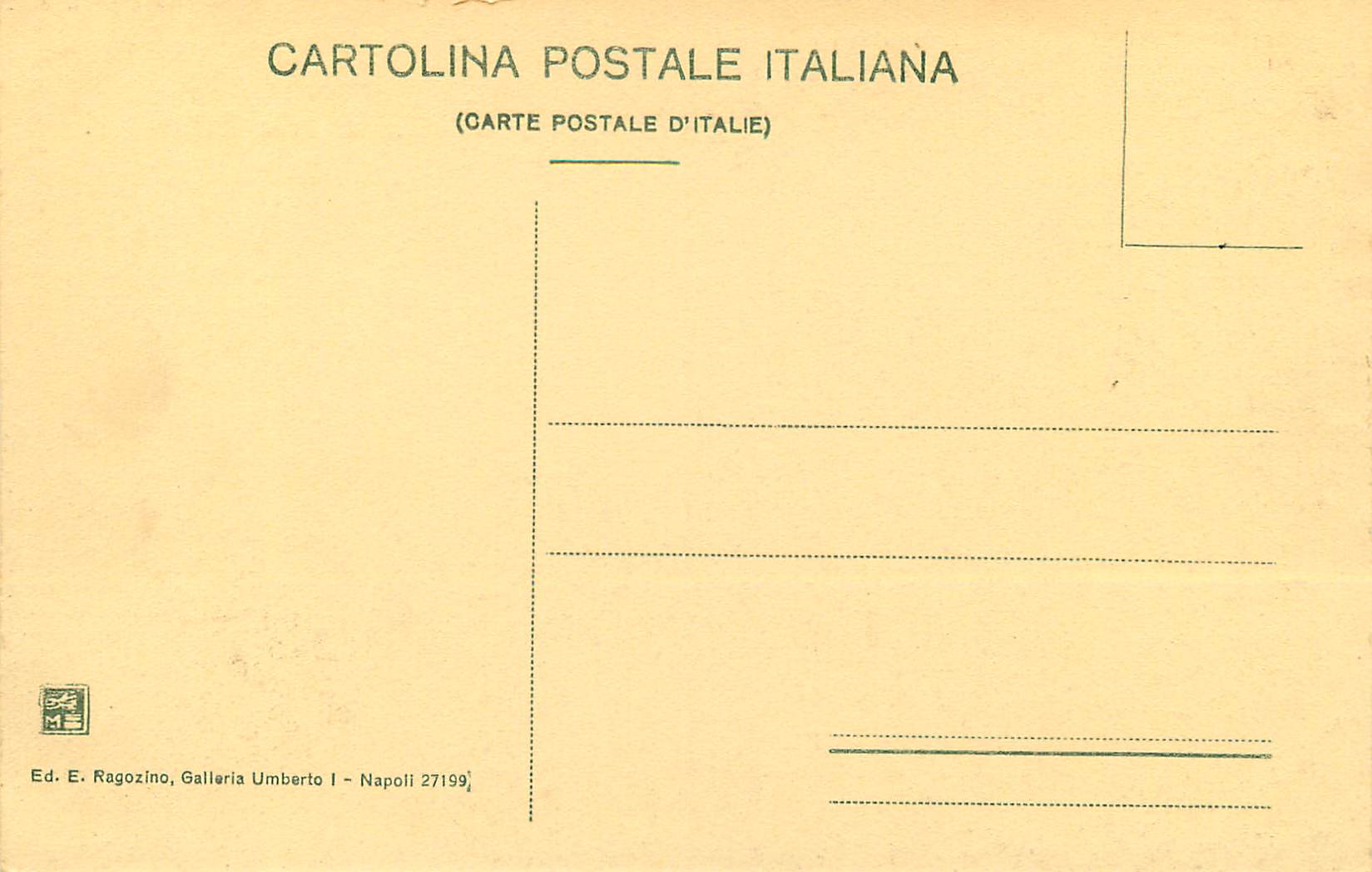 CPA Ravello Giardini di Villa Rufolo — Rückseite