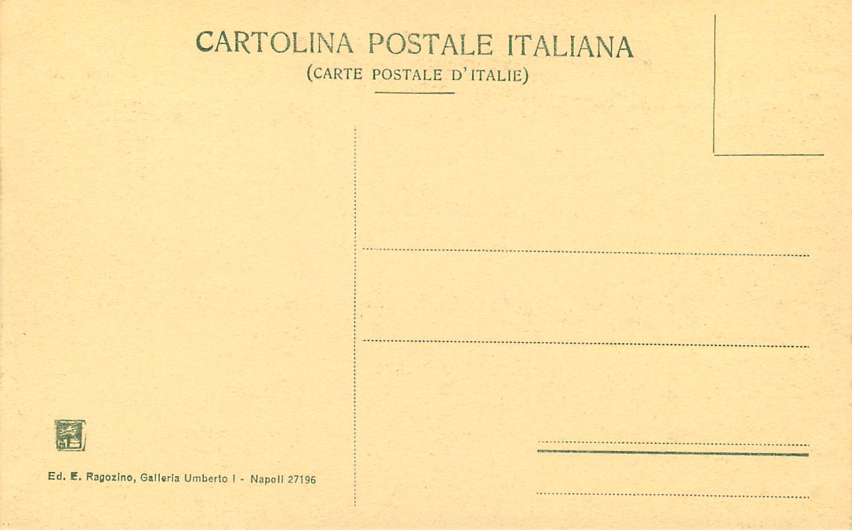 CPA Ravello Terrazza dell'Hotel Palumbe — Rückseite