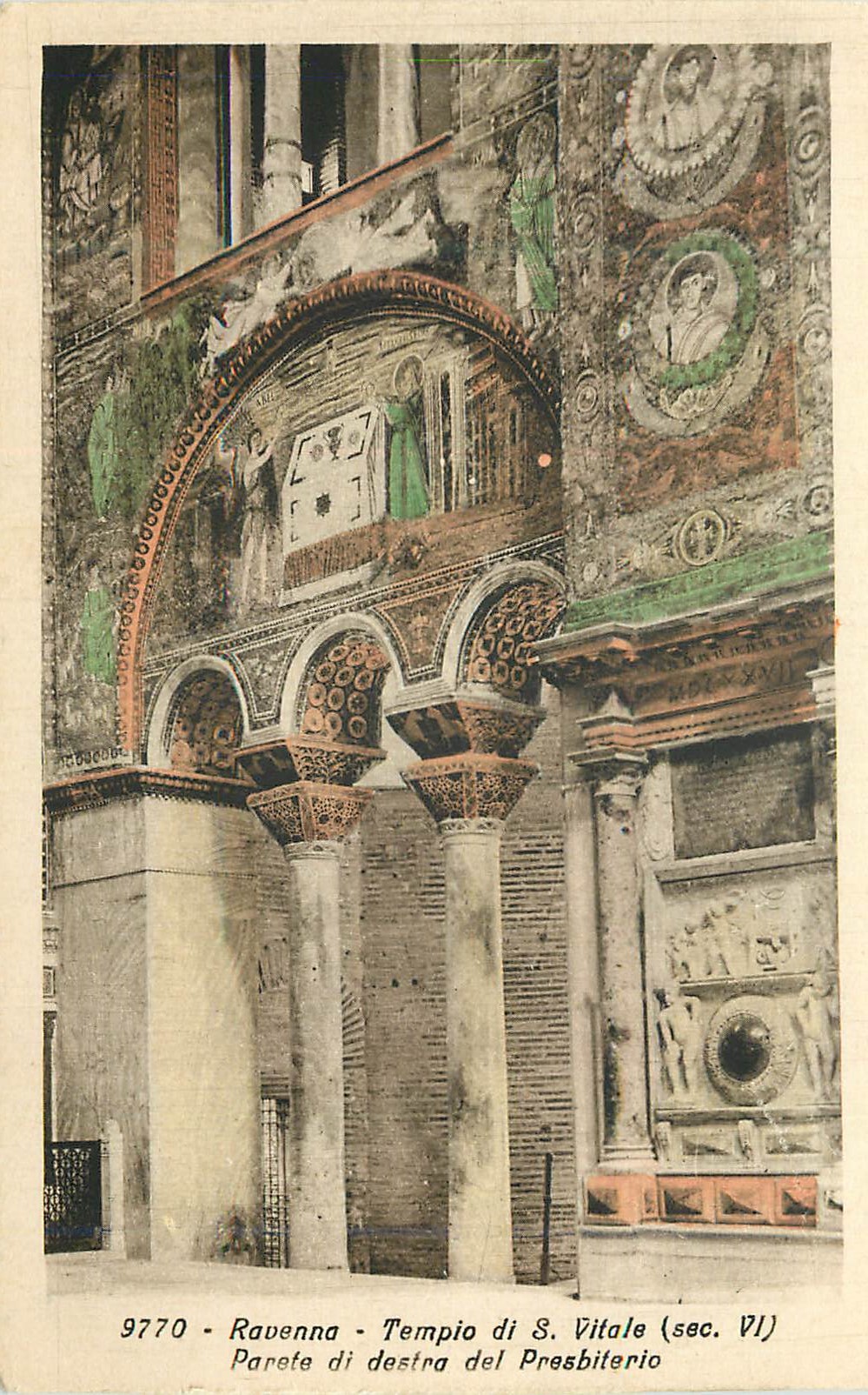CPA Ravello Tempio di S Vitale (sec VI) Parete di destra del Presbiterio
