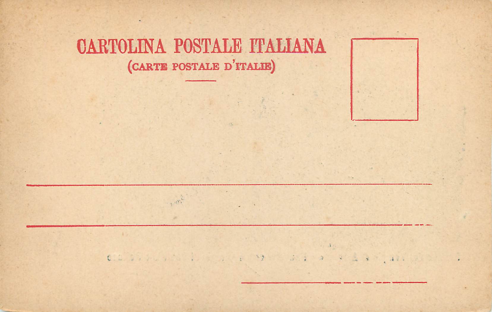 CPA Portico del Tempio di Antonino e Faustina con il Tempio di Castore e Polluce — Verso