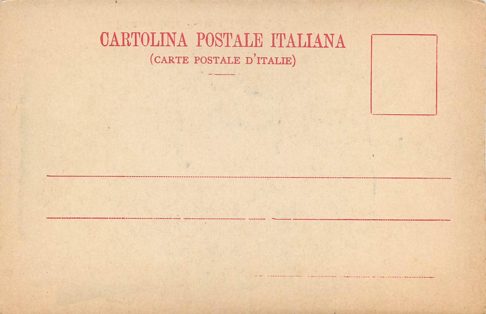 CPA Palazzo delle Paste e Telegrafi — Rückseite