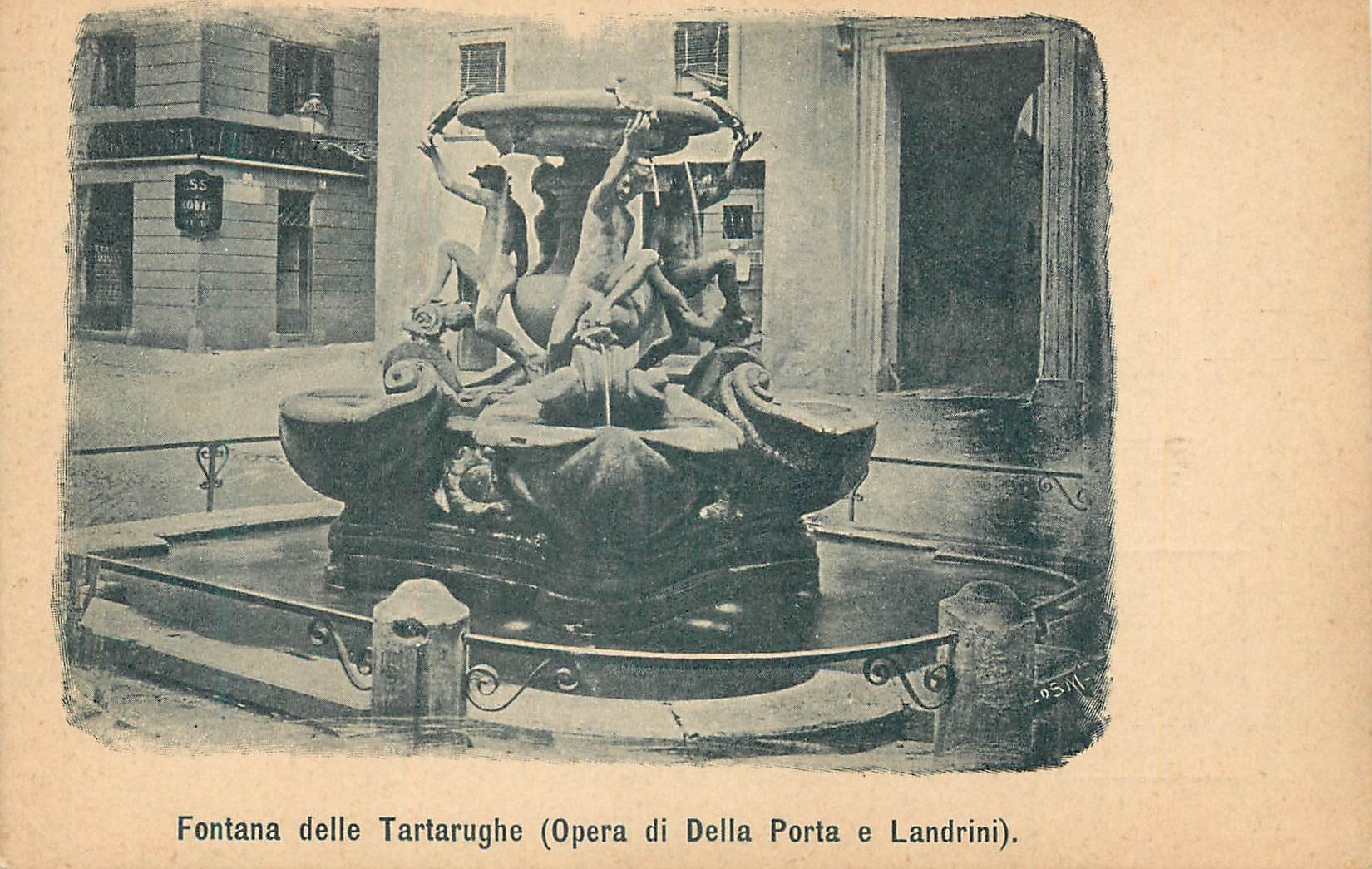 CPA Fontana delle Tartarughe (Opera di Della Porta e Landrini)