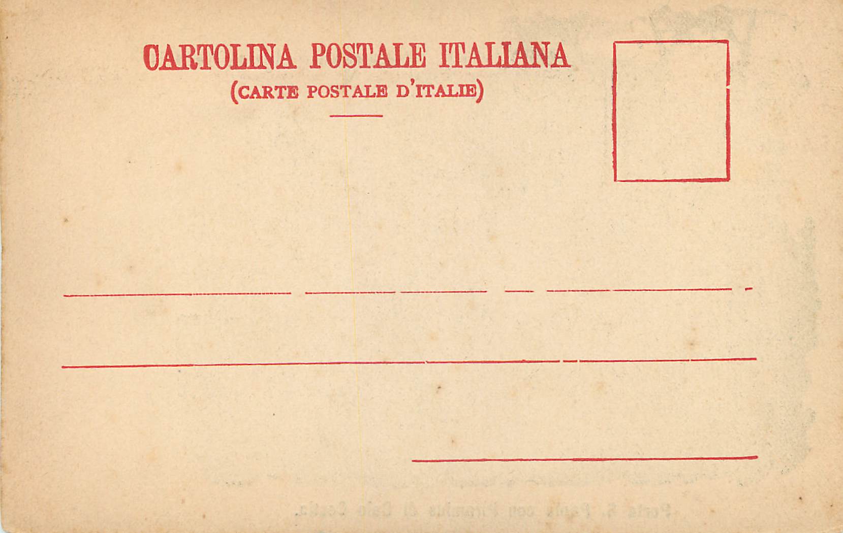 CPA Porta S Paolo con Piramide di Caio Cestio — Rückseite
