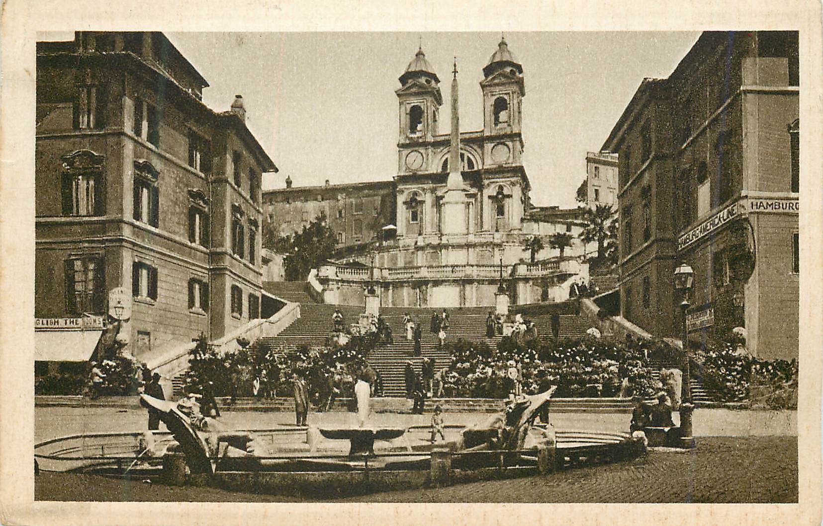 CPA Roma Chiesa della Trinita dei Monti