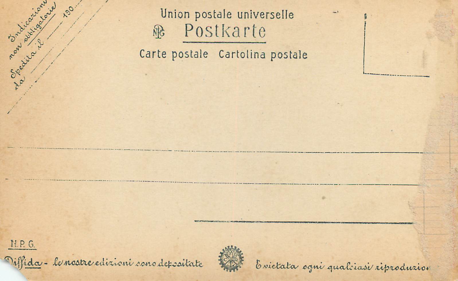 CPA Roma Villa Andriana Vasca da nuoto — Rückseite