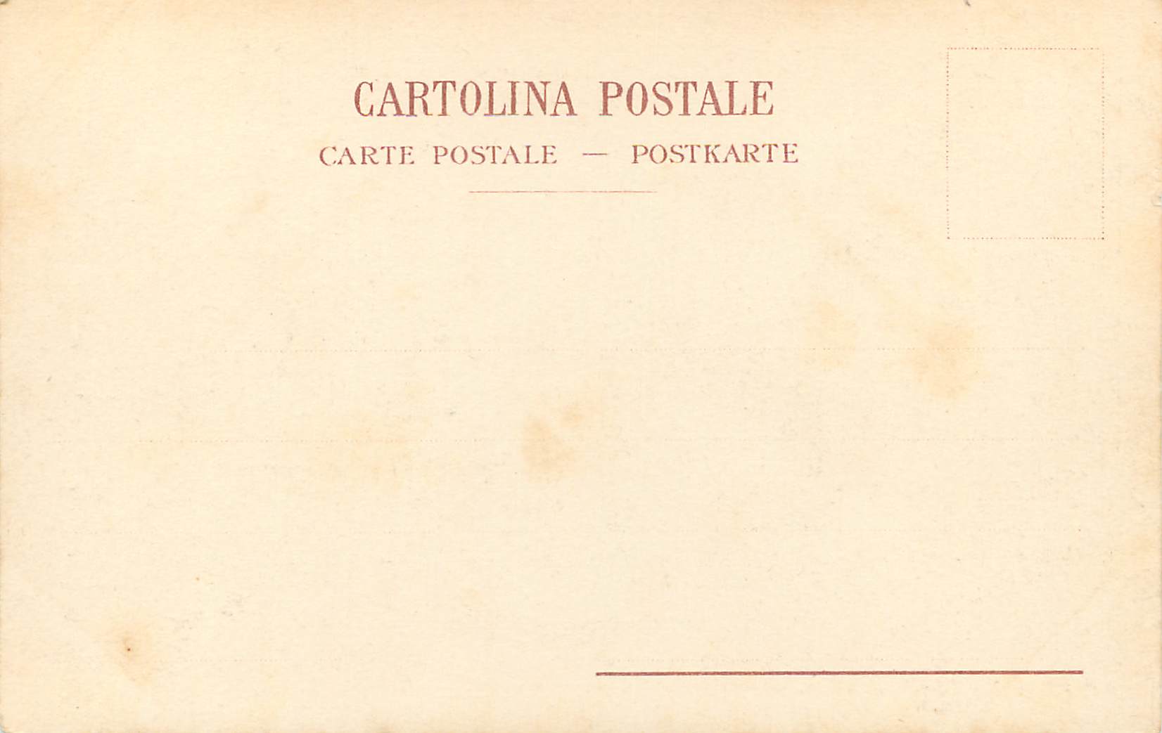 CPA Roma Tempio di Vesta Attelage de bœufs — Rückseite