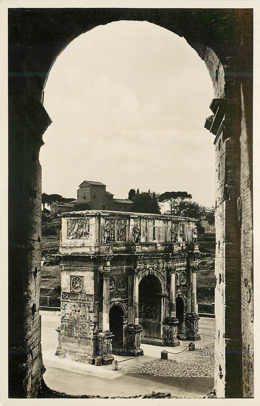 CPA Roma Arco di Constantino dal Colosseo