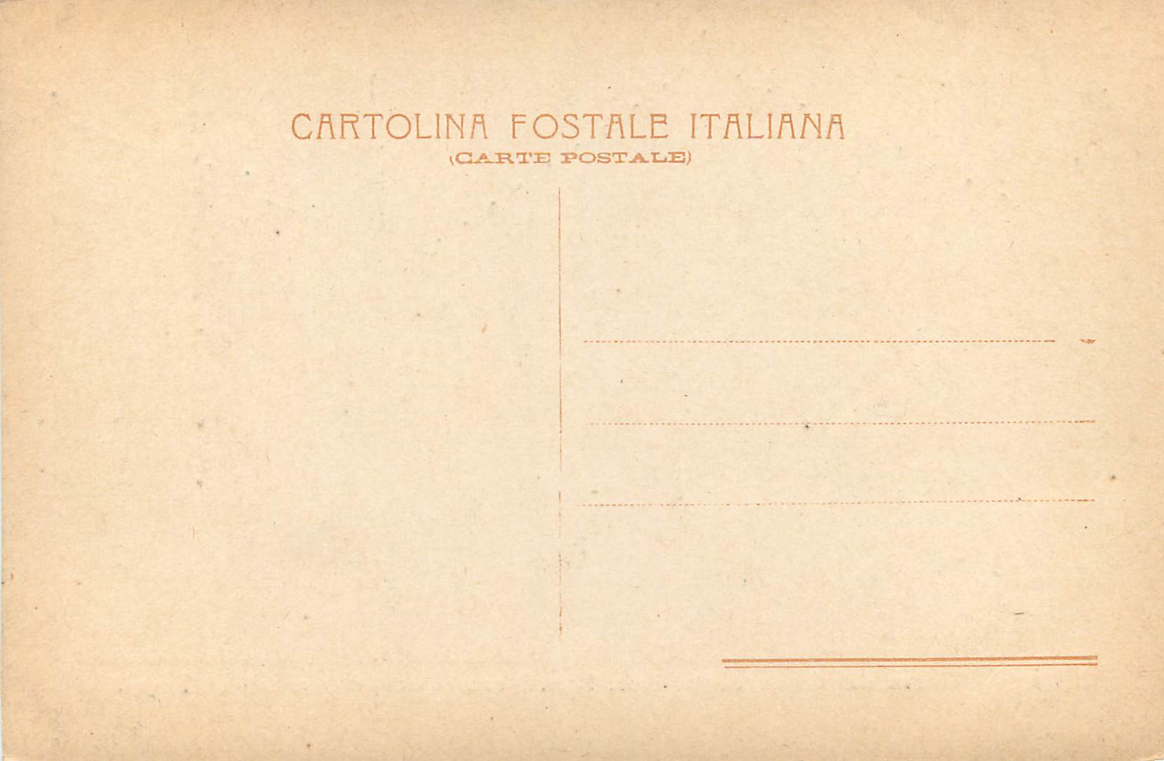 CPA Roma Piazza dei Cinquecento Staz Ferr Monumento per i caduti di Dogali — Rückseite
