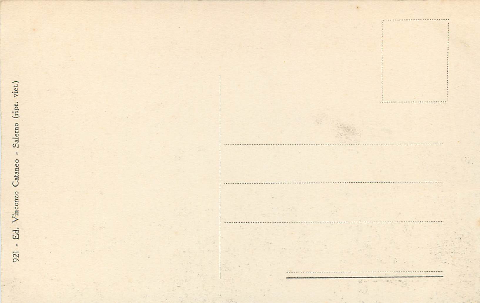 CPA Un saluto da Salerno — Rückseite