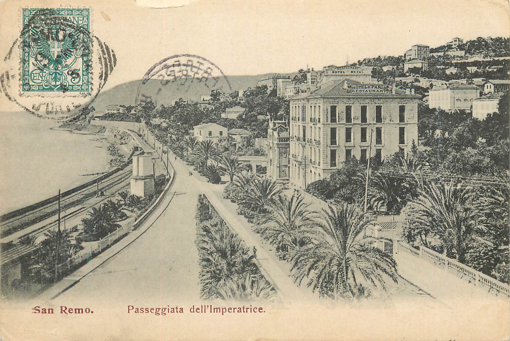 CPA San Remo Passeggiata dell Imperatrice