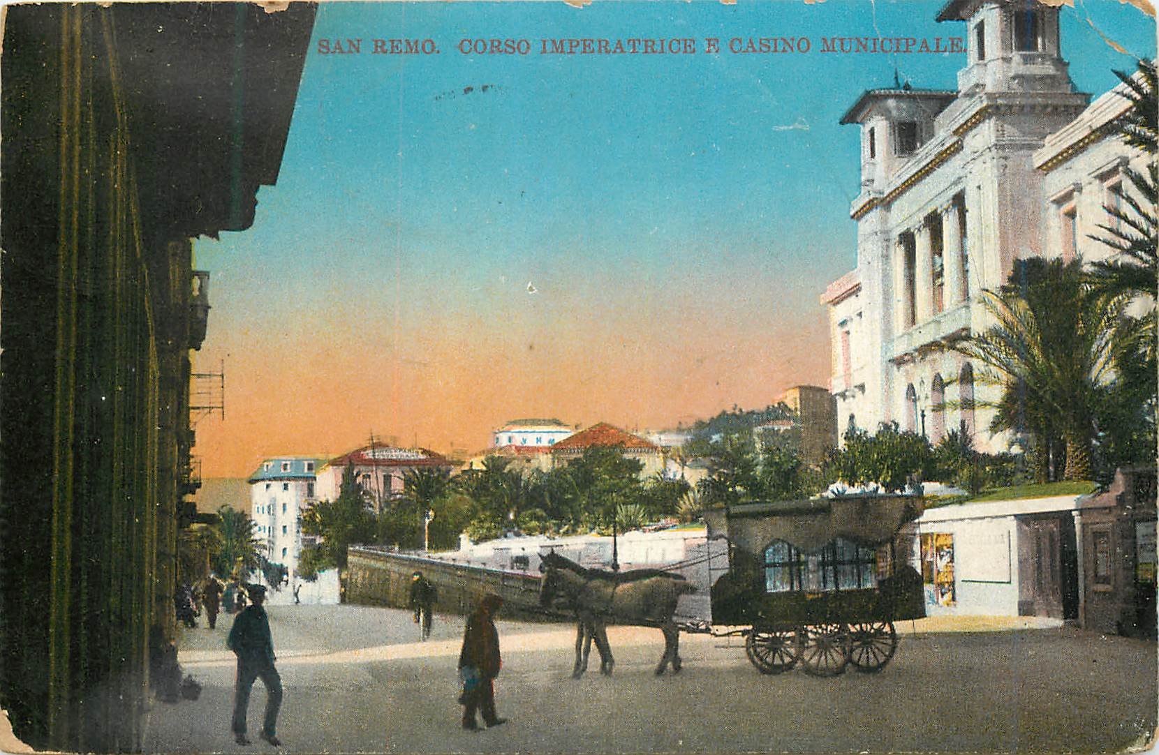 CPA San Remo Corso Imperatrice e Casino Municipale