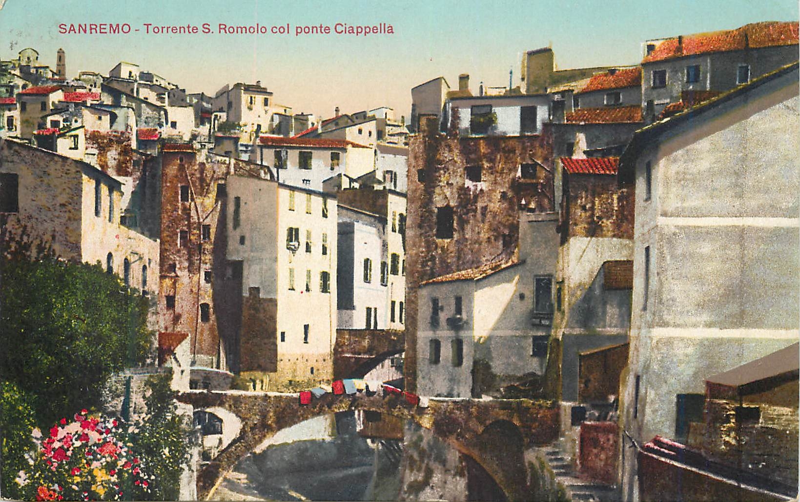 CPA San Remo Torrente S Romolo ponte Ciappella