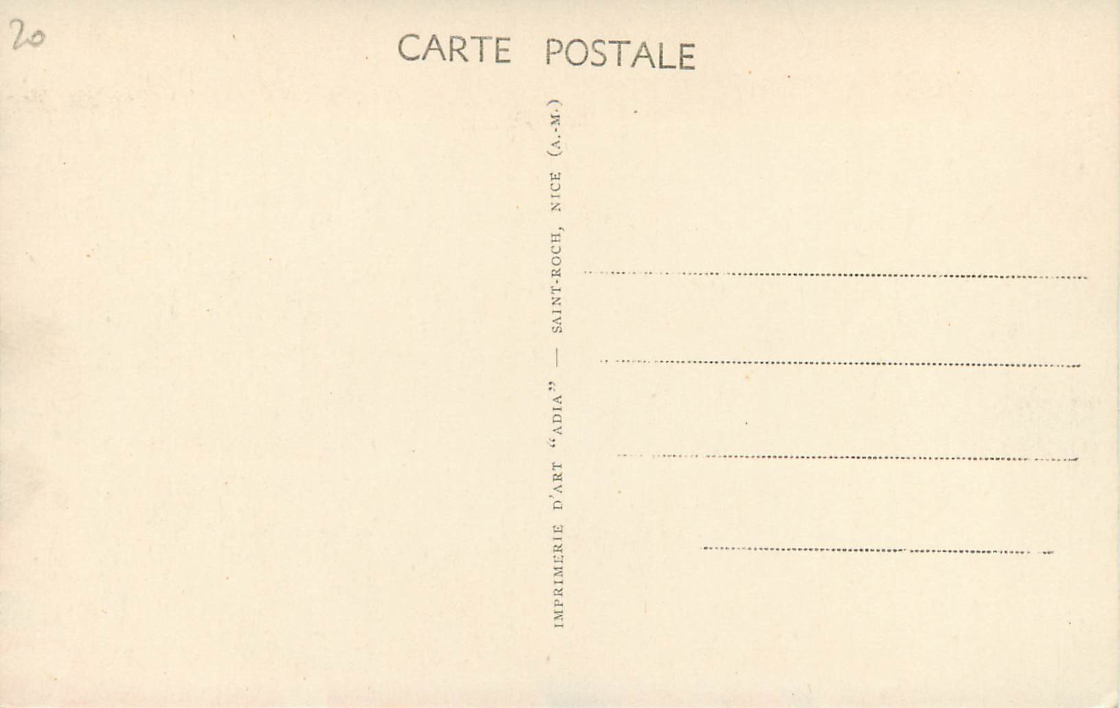 CPA San Remo (Italia) Veduta genarale — Rückseite