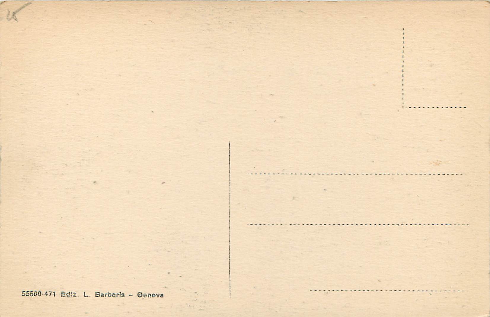 CPA San Remo La Cattedrale di S Siro — Rückseite